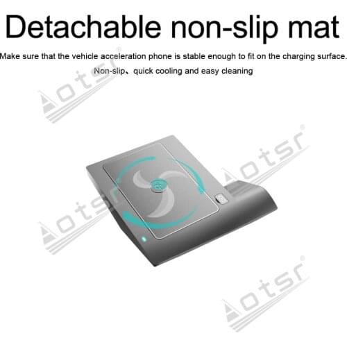 QI Car fast wireless charger For Volkswagen Golf 2016 2017 2018 2019 Car wireless Charging Car Phone Holder for iphone / Samsung