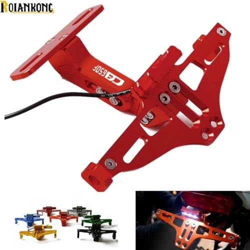 For Honda CB650F CB 650F 2014 2015 2016 2017 2018 Motorcycle Accessories CNC License Plate Bracket Licence Frame Number Plate