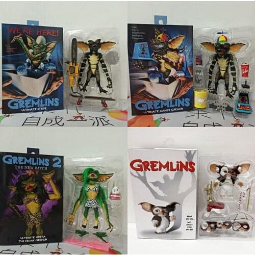 Original NECA Elf Gremlins Figure Elf Little Monsters Ultimate Deluxe Edition Joint Movable Action Figure Gift for Christmas
