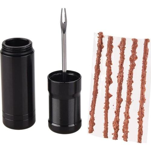 Bike Tubeless Tire Repair Kit Bicycle Vacuum Tyre Punctures Repairing Tools Bike Tire Repair Insertion Tool with Plugs