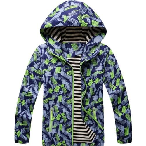 Boys Jackets 3-12 Years Kids Clothes Sport Coat Waterprodf Windbreaker For Children Jackets Outerwear Coats Spring Autumn Tops