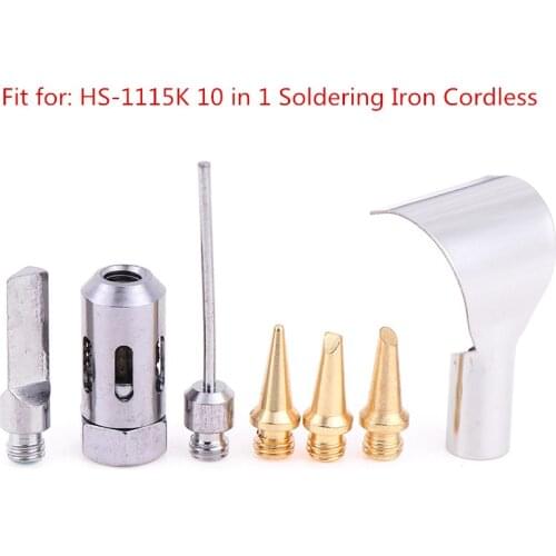 1Pcs Gas Soldering Iron Kit Head Torch Pen Tool Fit For HS-1115K 10 in 1 Soldering Iron Cordless 26ml Welding Kit Torch