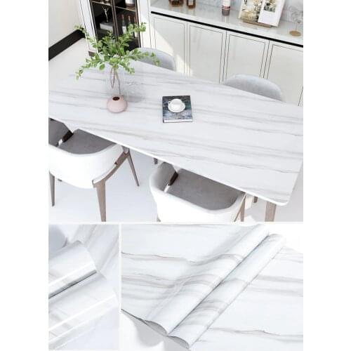 Etiqueta De Cocina Impermeable y a Prueba De Aceite Película De Muebles De Mármol Papel Tapiz Autoadhesivo Estufa De Azulejos Pe