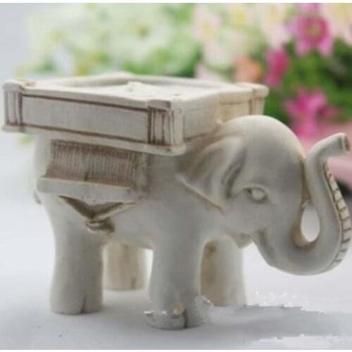 New Wedding Favors Party Table Decoration Gifts Luck Elephant Tea Light Holder Candle Holder LX8380