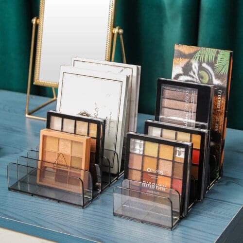 Eyeshadow Palette Organizer Powder Cake Storage Box Makeup Tools Holder Compartment Desktop Storage Box