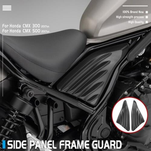 Motorcycle Rear Seat Frame Side Cover Panel Engine Guard Fairing For Honda Rebel CMX 300 CMX 500 2017 2018 2019 2020 2021 Black