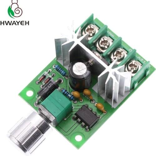DC Motor Fan Governor DC6V-12V High Power 6A PWM Poleless Speed Regulating Plate-belt Speed Regulating Switch