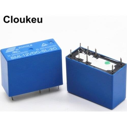 SMI-12V-SL-2C 5A Relay DIP8