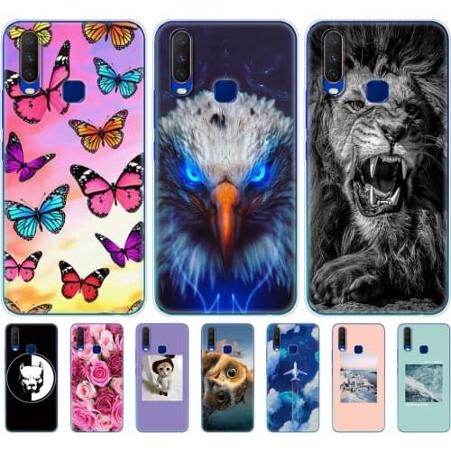 6.35" Silicon Case For Vivo Y11 2019 Case Soft TPU Back Phone Cover For Vivo Y17 Y15 Y12 Y3 Case VivoY17 Y 17 15 12 3 11 Funda