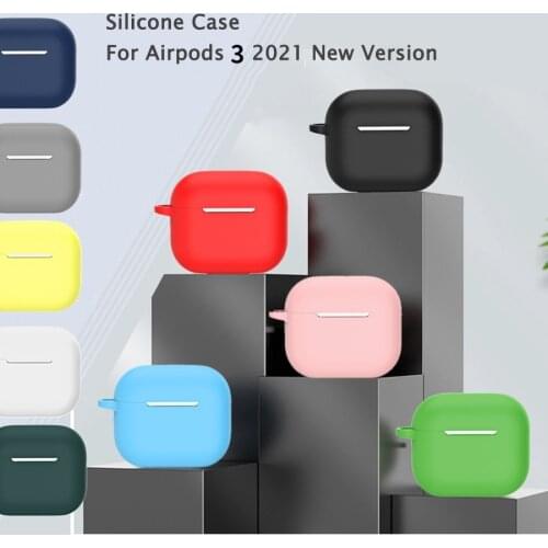 Silicone Earphone Case for Apple Airpods 3 2021 New Protective Cover Shell Pouch for Airpods 4 Headphone Accessories