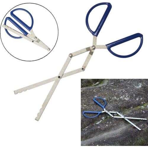 Folding Fire Tongs Fireplace Pliers Fire Tongs Capable Clamping Firewood Outdoor Picnic Camping Supplies