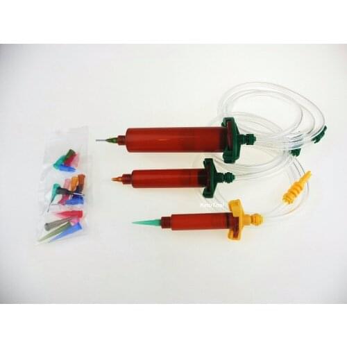 SMT SMD Liquid Dispenser Part 5cc,10cc, 30cc Amber Air Syringe Barrel Needle Tip Syringe Barrel Valve Robot Adaptor