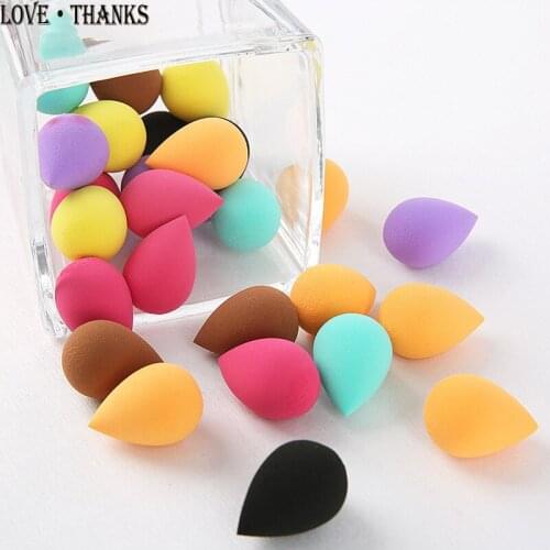 20/50/100pc Mini Cosmetic Puff Sponge Powder Puff Smooth Water Drop Gourd Shaped Makeup Foundation Sponge Beauty to Make Up Tool