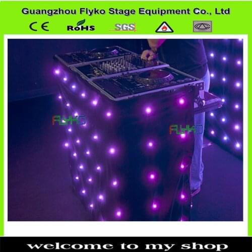 Led table curtain for dj