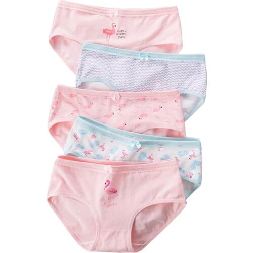 LANGSHA 5Pcs/lot Cotton Women Panties Breathable Briefs Girls Underwear Lovely Bow Sexy Ladies Underpants Female Lingerie M-2XL