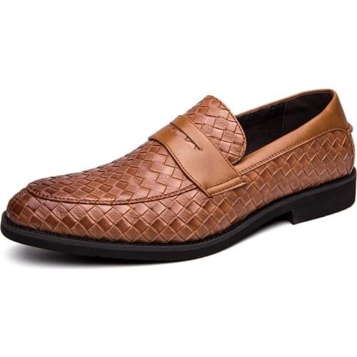 Shoes Men Genuine Leather Luxury Brand Mens Loafers Moccasins Comfortable Zapatos De Hombre Plus Size Classic Mens Dress Shoe