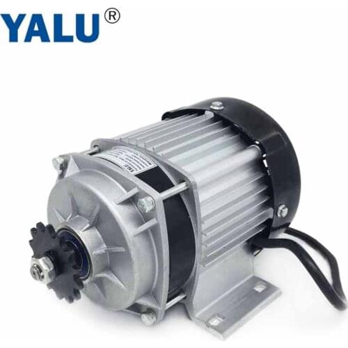 YALU BM1418ZXF 500W 48V Brushless Electric Rickshaw Permanent Magnet BLDC Tricycle Motor for Electric Buggy Trick Motor Kit