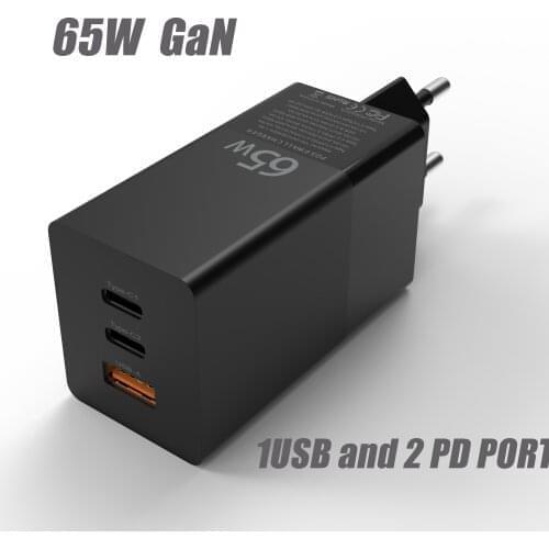 Hotest GAN 65W USB C Charger Quick Charge QC4.0 QC PD3.0 PD Type C Charger For Switch MacBook For iPad Pro For Samsung Note