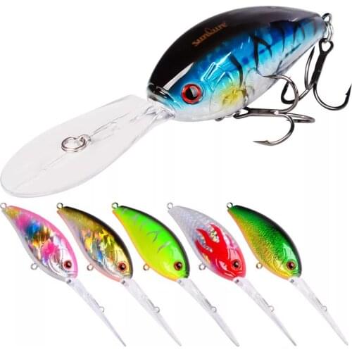 1PCS New 18.5g 11cm Balancer Wobblers Mini Crank Rock Hard Fishing Bait Fake Lures Bait Popper Bass Fishing Tackle Treble Hook