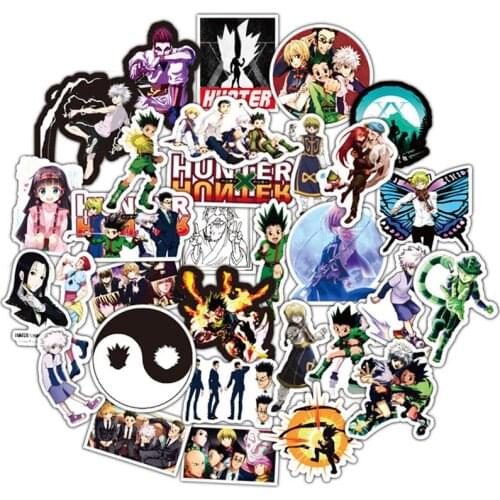 10/30/50Pcs HUNTER X HUNTER Anime Stickers Stationery Stickers Waterproof PVC Decal For Laptop Suitcase Skateboard Motorcycle