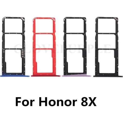 10pcs/lot SIM Card Tray For Huawei Honor 8X Slot Holder Adapter for Huawei Honor8X Replacement Parts