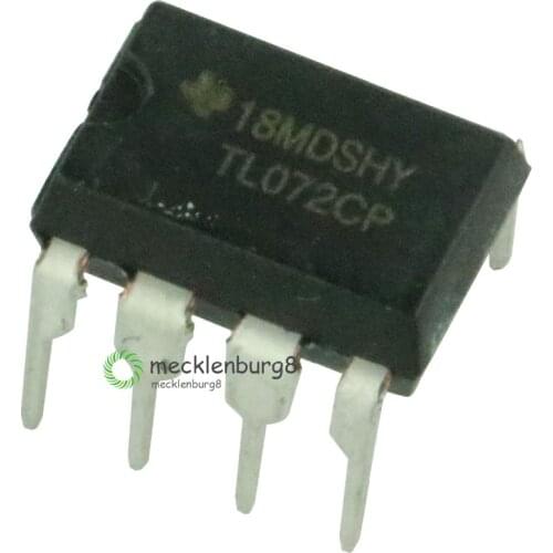 10PCS TL072CP DIP8 TL072 DIP TL072CN new and original IC