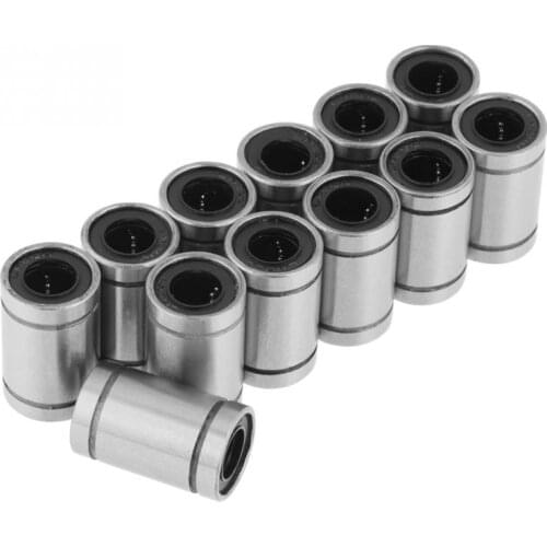 12Pcs LM8UU 8mm Linear Motion Bearing Bushing Slide Ball Bearing for 3D Printer CNC Parts 8 x 15 x 24mm