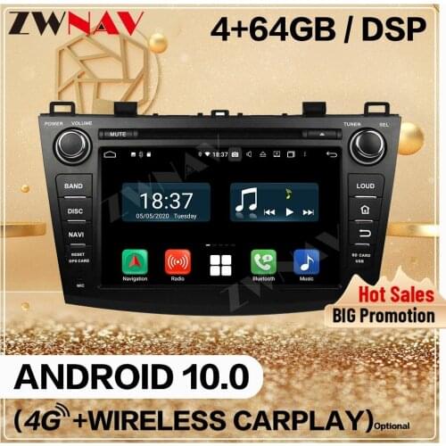 128G Carplay 2 Din For Mazda3 Mazda 3 2009 2010 2011 2012 Android Screen Multimedia Player Audio Radio GPS Navi Unit Auto Stereo