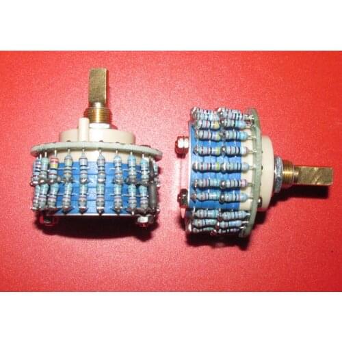 2 × 24-speed precision shunt stepped mono volume potentiometer, 10K--500K, error about 0.5