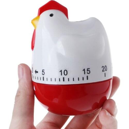2021 New Cute Hen Shape Kitchen Cooking Timer Mechanical Countdown Clock Alarm Reminder Tool Home Decor