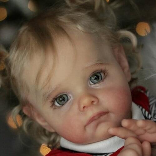 22 Inch Maggi Lifelike Newborn Bebe Reborn Vinyl Kit Unpainted Unfinished Doll Parts DIY Blank Reborn Vinyl Doll Kit