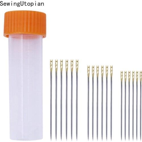 37/40/42mm Blind Needle Elderly Needle-side Hole Hand Household Sewing Stainless Steel Sewing Needless Threading Apparel Sewing
