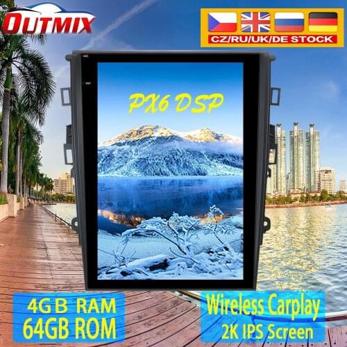 64GB Tesla Screen Android 9.0Car GPS Navigation For Ford Mondeo Fusion MK5 2013+ Car radio tape recorder head unit multimedia