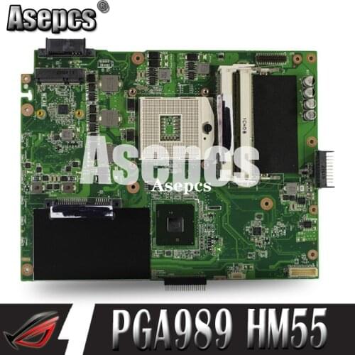 Asepcs K52F Laptop motherboard For Asus K52F X52N A52F K52 Test original mainboard PGA989 HM55
