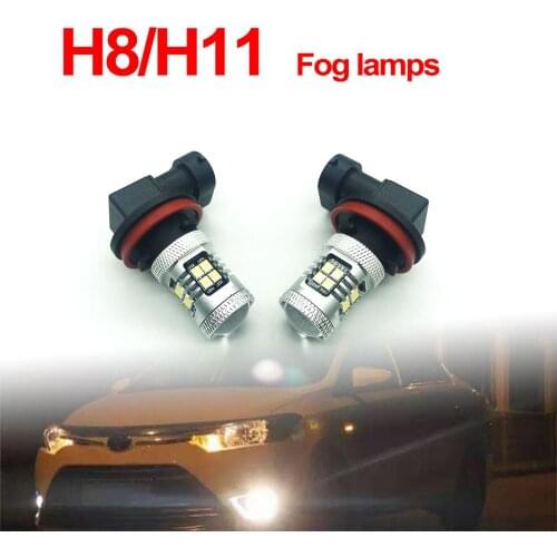 1PC LM-80 H8 H11 Car LED Fog Light 6500K/2700K LED Fog Lamp Bulb Car Accessories Replace for Honda Fit for Toyota Corolla