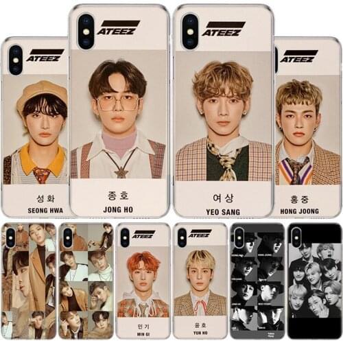 ATEEZ HongJoong SeongHWA Kpop Phone Case For Apple Iphone 12 11 Mini Pro X XR XS Max 7 8 6 6S Plus 5 SE 7G 6G + Art Cover Coque