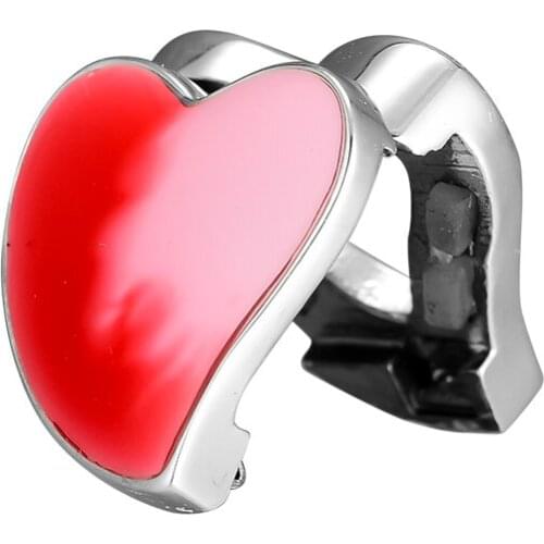 CKK Silver 925 Jewelry Reflexions Asymmetric Heart of Love Clip Charm, Mixed Enamel Fits Original Reflexion Bracelets