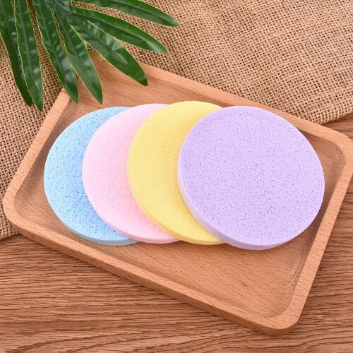 12/24 Pcs/Bag Compression Puff Cleansing Sponge Eyelash Sponge Remove Makeup Skin Care Tool Facial Cleanser Washing Pad Remove