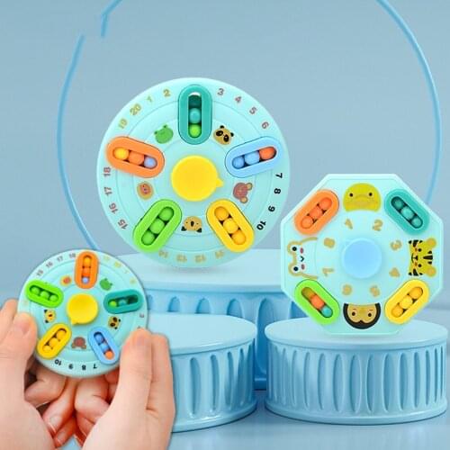 Decompression Toy Double-sided Round Top Magic Bean Decompression Toy Multifunctional Novelty Creative Toy