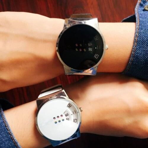 Colorful turntable lovely watch white-collar female fashion tide table students daughter expression in heaven