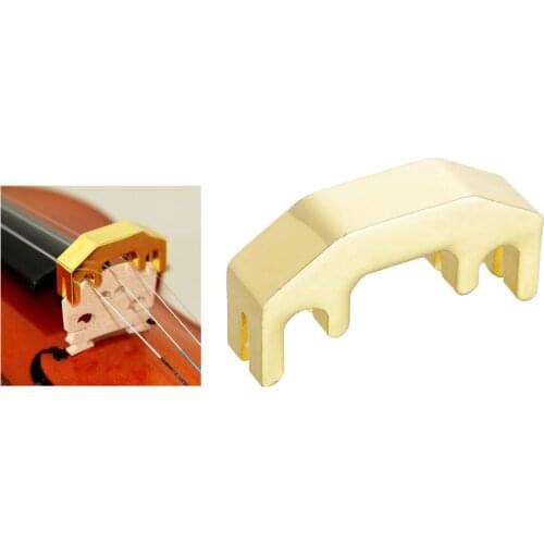 Metal 4-4 Electric Violin Mute Practice Silencer Fiddle Silent Training