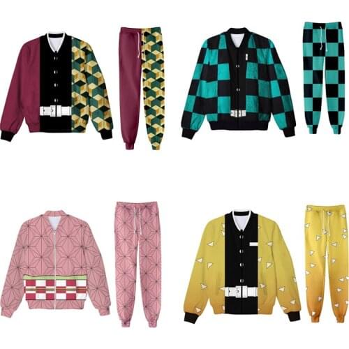 Fashion Anime Demon Slayer Costume Kamado Tanjirou Cosplay For Men Women Jacket Nezuko Agatsuma Zenitsu Casual Cardigan