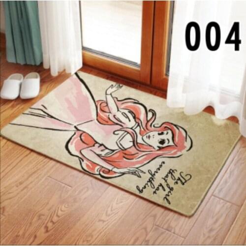 Disney mermaid Anime Figures Cartoon Product Cosplay Accessories Customized Floor Mat Home Carpets Bedroom Rug Gifts