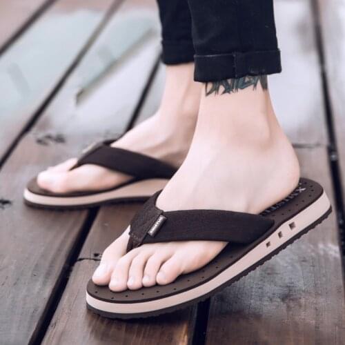 2021 Summer Big Size Youth Slippers Of Fish Men Massage Non-Slip Cool Outside Flip Flops Breathable fashion casual Sandals