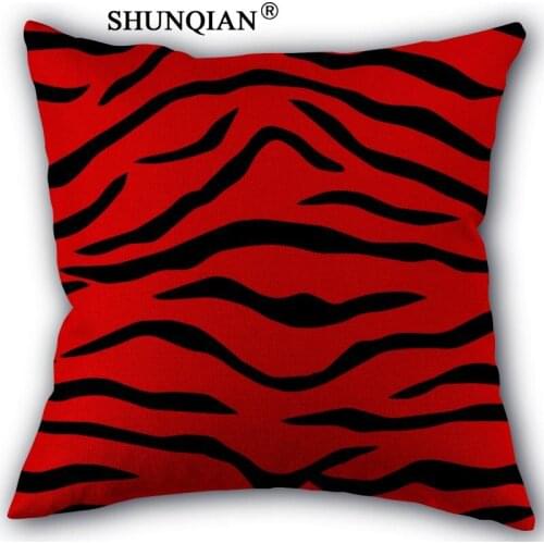 Custom patten pillowcase Custom Cotton Linen Throw Pillow Cover Pillowcase Customize 45x45cm one side