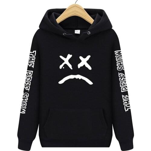 2019 New Mens Brand Hooded Lil Peep Hoodies Streetwear Hip Hop Mens Hoodies And Sweatshirts Hoody lil.peep Pullover Hoodies