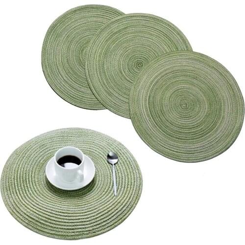 New 4 Pieces of Placemats Heat-Resistant Non-Slip Anti-Scald Washable Placemats