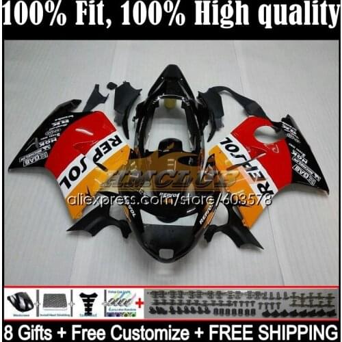 OEM For HONDA Blackbird CBR1100XX 96 97 98 99 01 28CL.3 CBR1100 CBR 1100 XX 2002 2003 2004 2005 2006 2007 Fairing Repsol orange