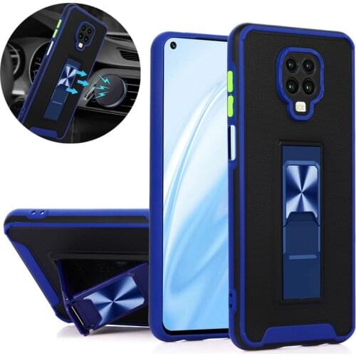 For Xiaomi Redmi Note 9S Case Shockproof Armor Magnetic Metal Ring Holder Back Cover For Xiaomi Redmi Note 9 Pro Max Note9 9Pro