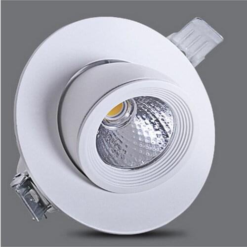 Adjustable led downlight 12W 15W COB Gimable rotation lampada recessed fixture for clothing store 85V-265V Free shipping